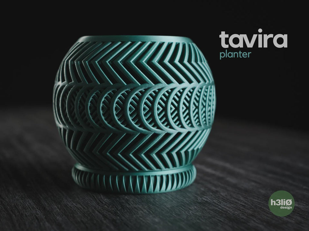 Tavira Geometric Planter, 3D printed in PLA