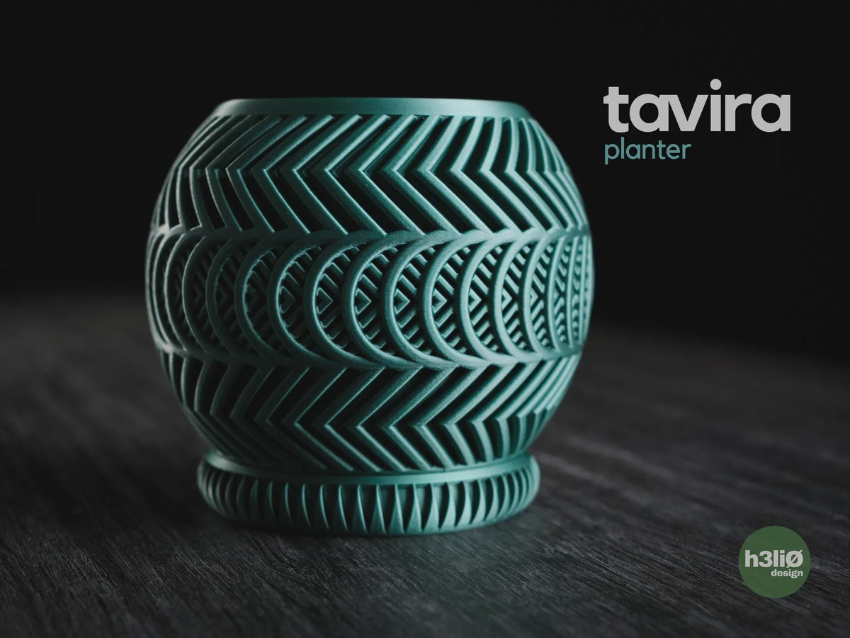 Tavira Geometric Planter, 3D printed in PLA