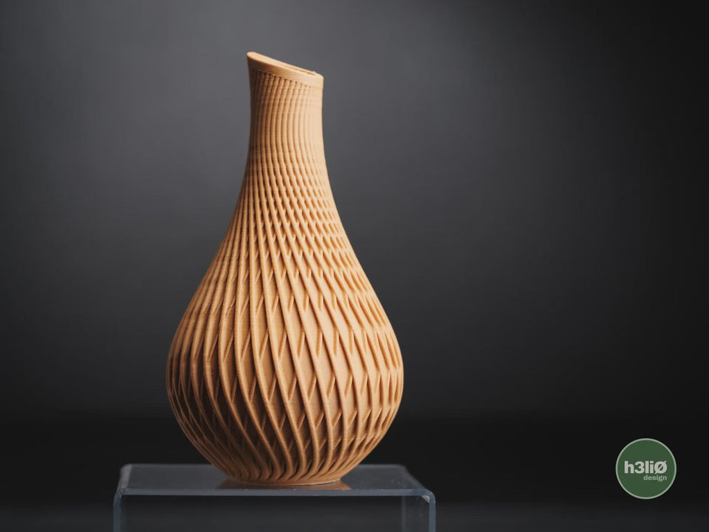 Vantra Geometric Vase, 3D printed in PLA, view 3 of 12