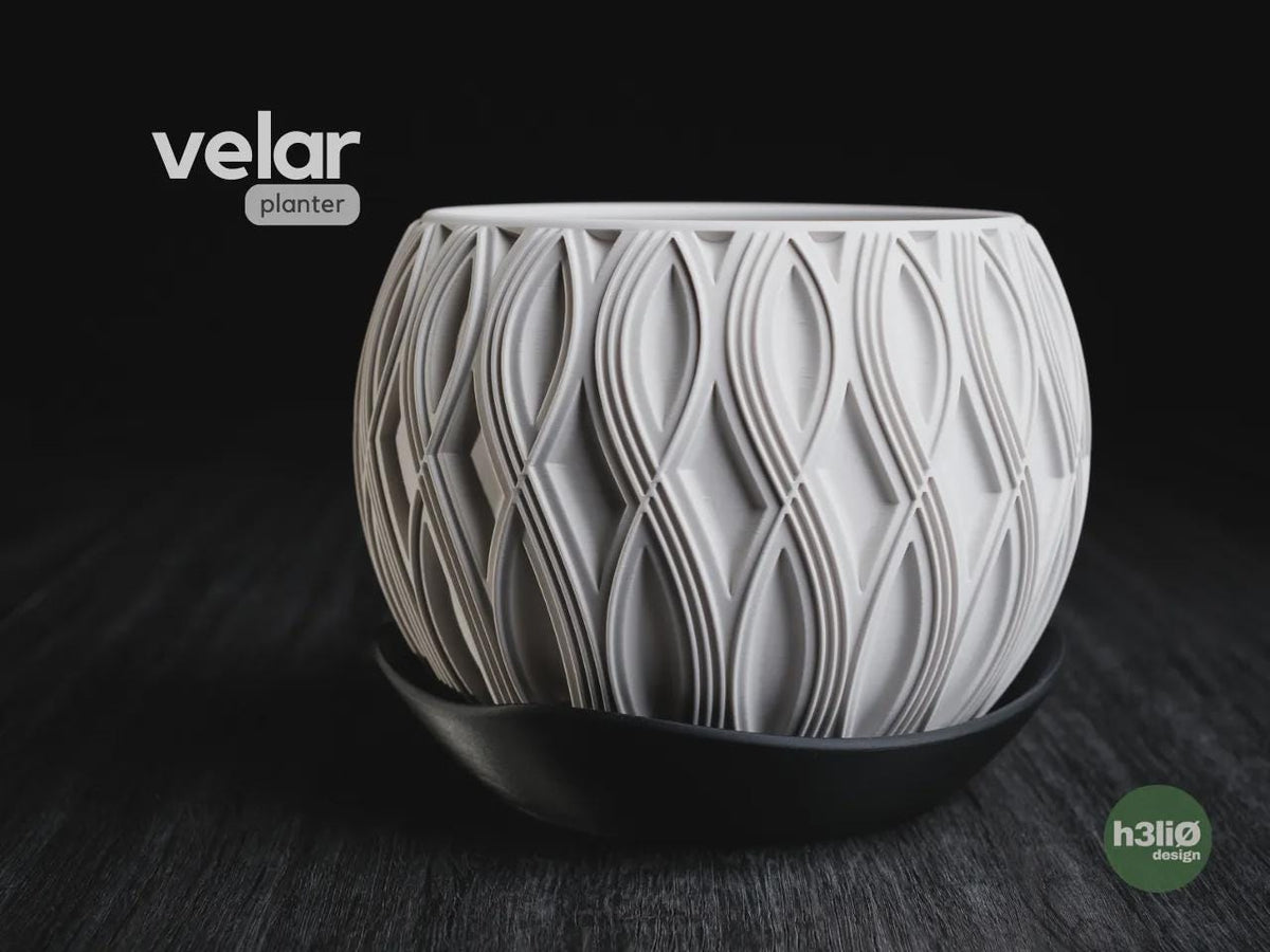 Velar Geometric Planter, 3D printed in PLA Main image