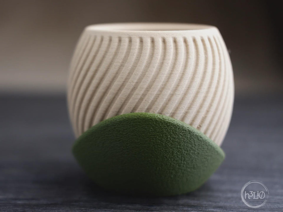 Wavy Geometric Planter, 3D printed in PLA, view 4 of 6