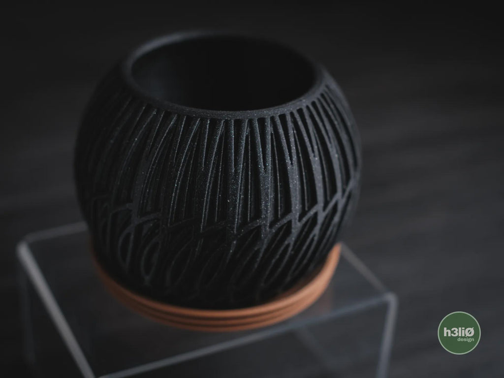 Lumen Geometric Planter, 3D printed in PLA, view 2 of 10