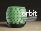 Orbit Geometric Planter, 3D printed in PLA