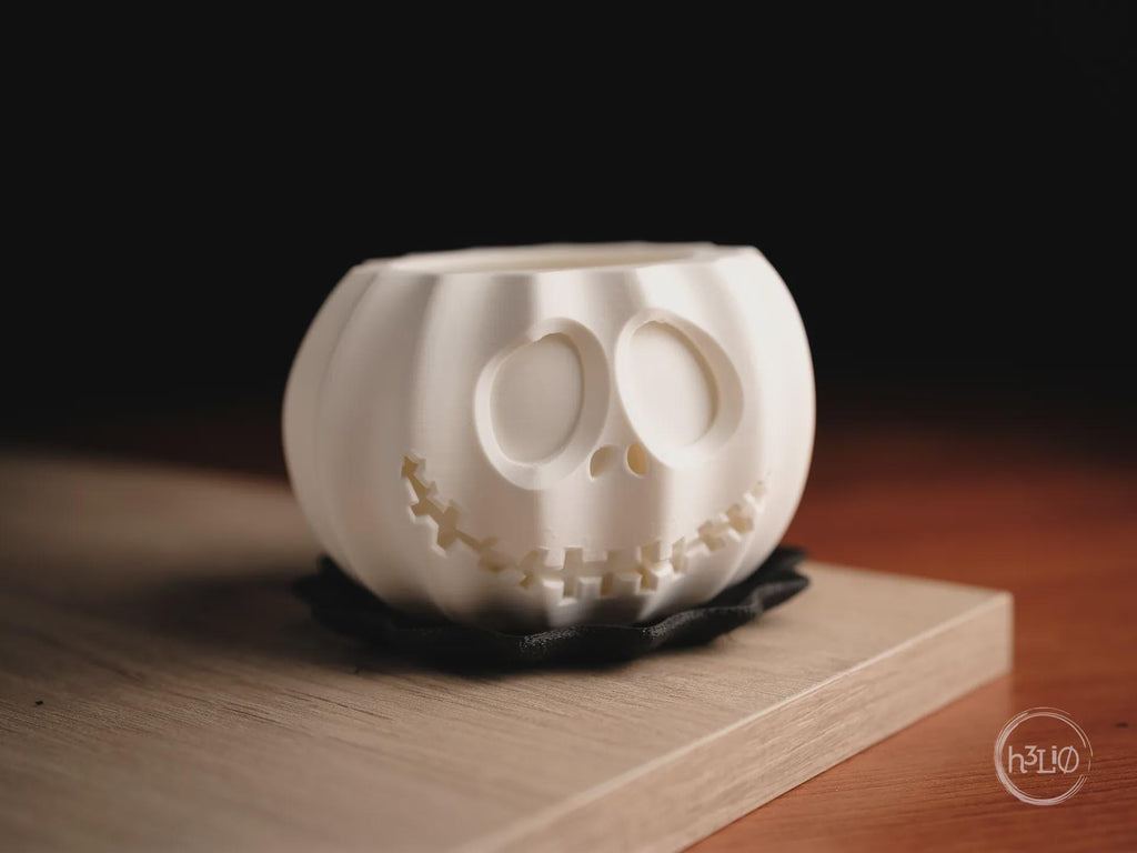 Jack-o'-Lantern Halloween Planter, 3D printed in PLA, view 4 of 6