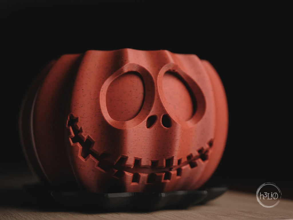 Jack-o'-Lantern Halloween Planter, 3D printed in PLA, view 2 of 6