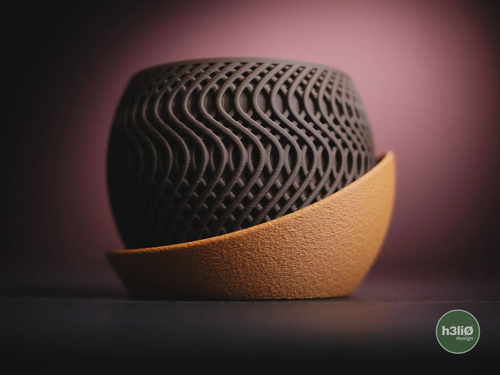 Radiant Geometric Planter, 3D printed in PLA, view 6 of 10