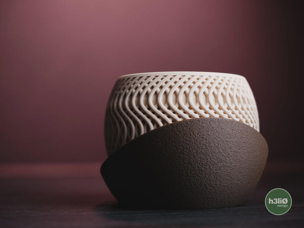 Radiant Geometric Planter, 3D printed in PLA, view 4 of 10