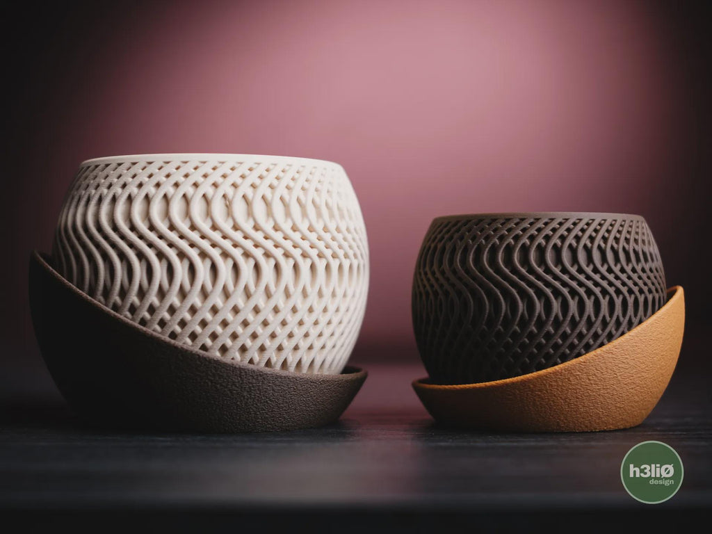 Radiant Geometric Planter, 3D printed in PLA, view 7 of 10