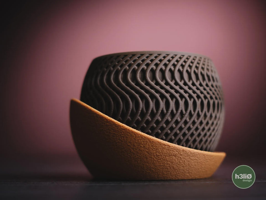 Radiant Geometric Planter, 3D printed in PLA, view 5 of 10
