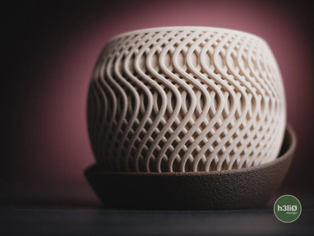 Radiant Geometric Planter, 3D printed in PLA, view 10 of 10