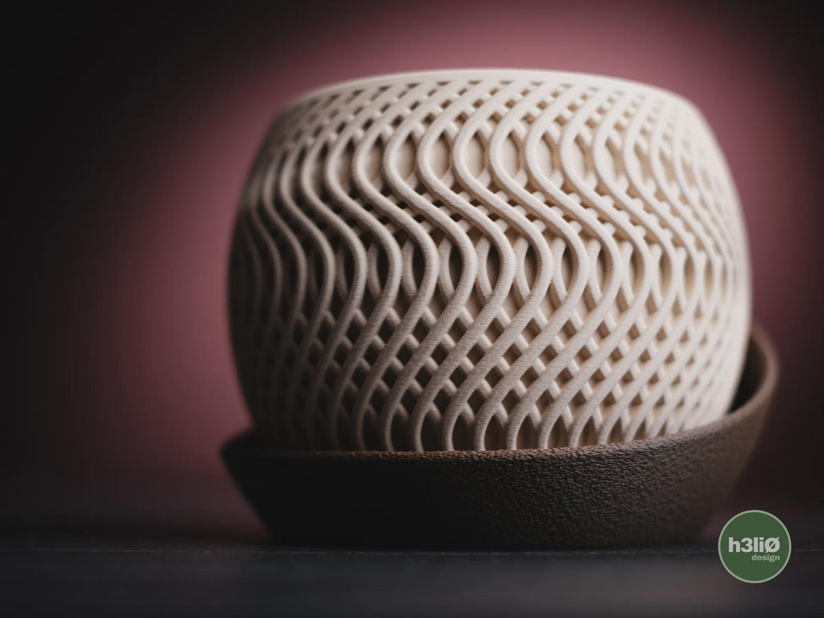Radiant Geometric Planter, 3D printed in PLA, view 10 of 10