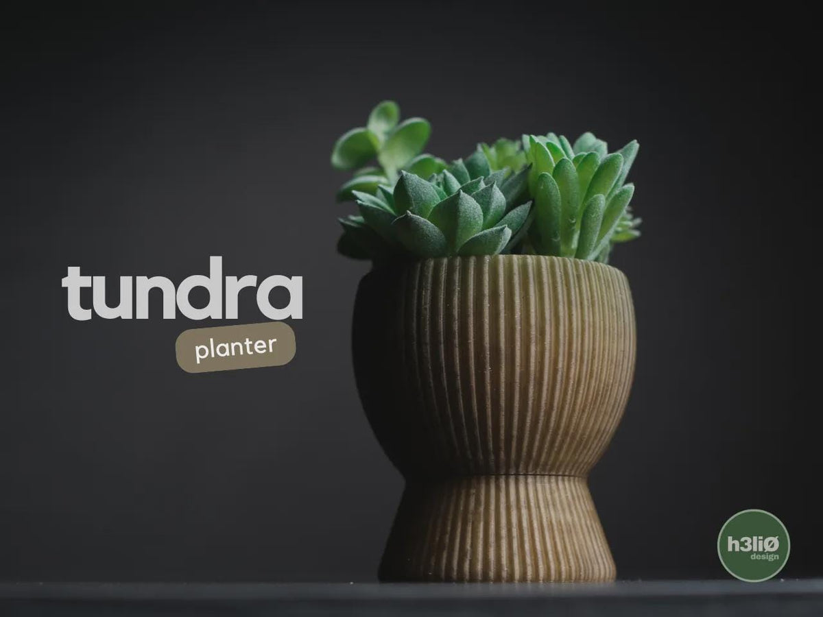 Tundra Geometric Planter, 3D printed in PLA Main image