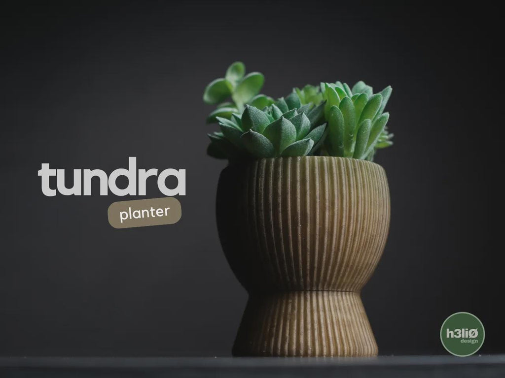 Tundra Geometric Planter, 3D printed in PLA