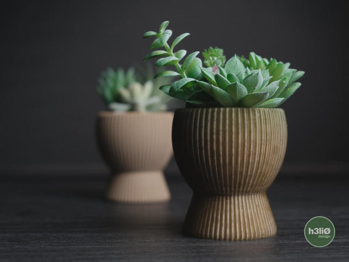 Tundra Geometric Planter, 3D printed in PLA, view 4 of 10