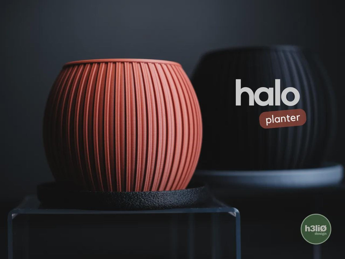 Halo Geometric Planter, 3D printed in PLA Main image