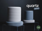 Quartz Geometric Planter, 3D printed in PLA
