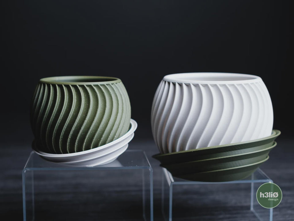 Sonar Geometric Planter, 3D printed in PLA, view 13 of 14