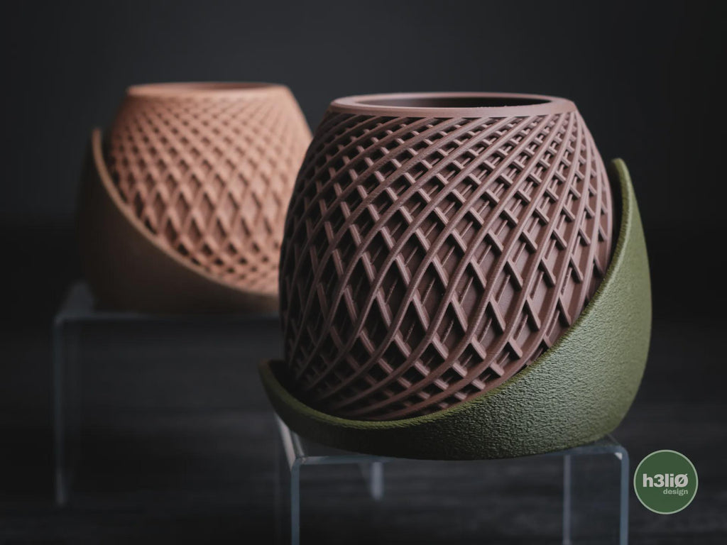 Stryde Geometric Planter, 3D printed in PLA, view 2 of 15