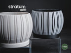 Stratum Geometric Planter, 3D printed in PLA, view 2 of 11
