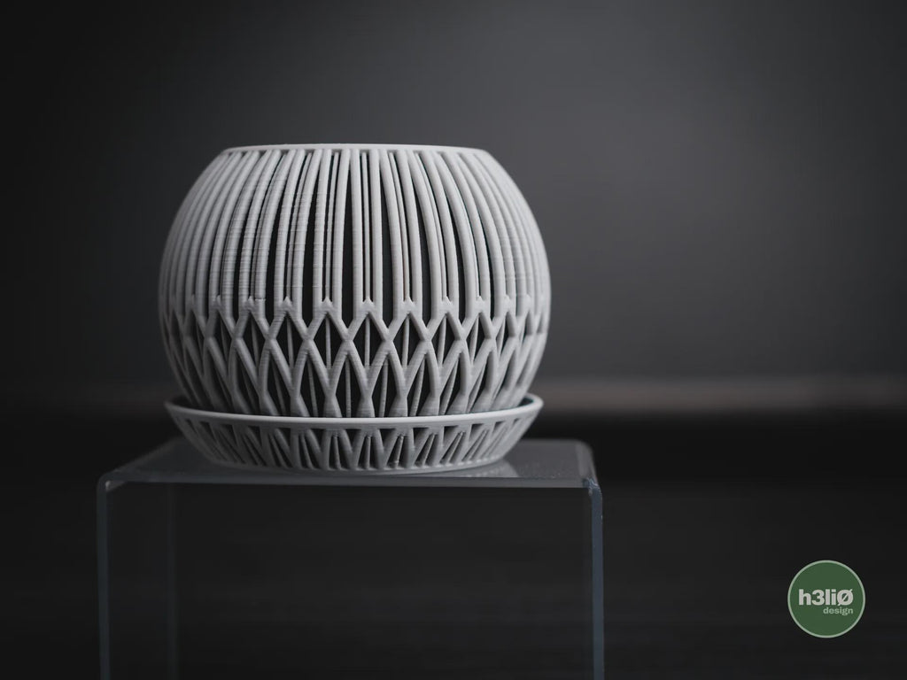 Zyra Geometric Planter, 3D printed in PLA, view 12 of 13