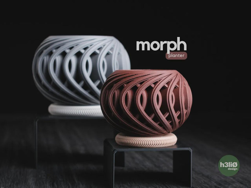 Morph Geometric Planter, 3D printed in PLA