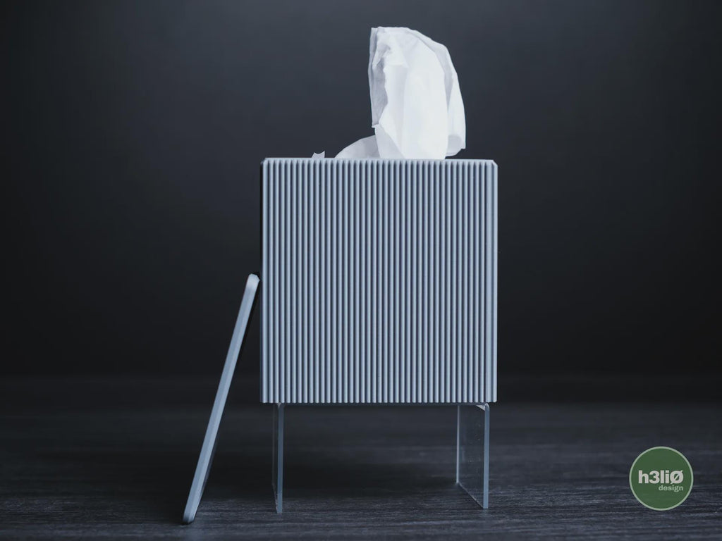 Geometric Tissue Box Cover, 3D printed in PLA, view 5 of 11