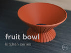 Geometric Fruit Bowl, 3D printed in PLA