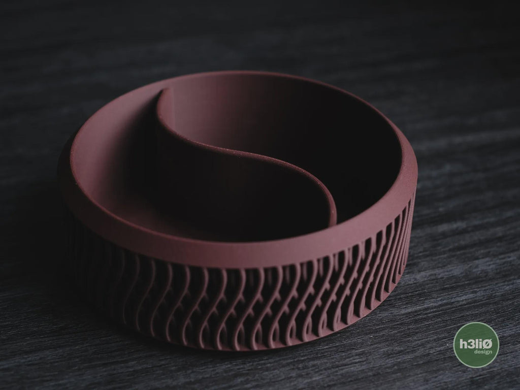 Helix Catch-All Bowl, 3D printed in PLA, view 2 of 12