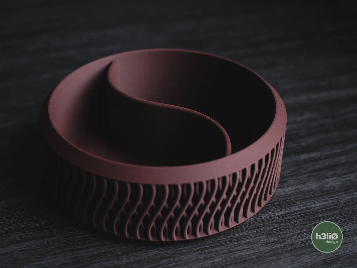 Helix Catch-All Bowl, 3D printed in PLA, view 2 of 12