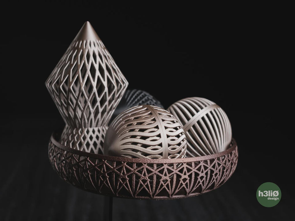 Christmas Geometric Bowl, 3D printed in PLA, view 11 of 14