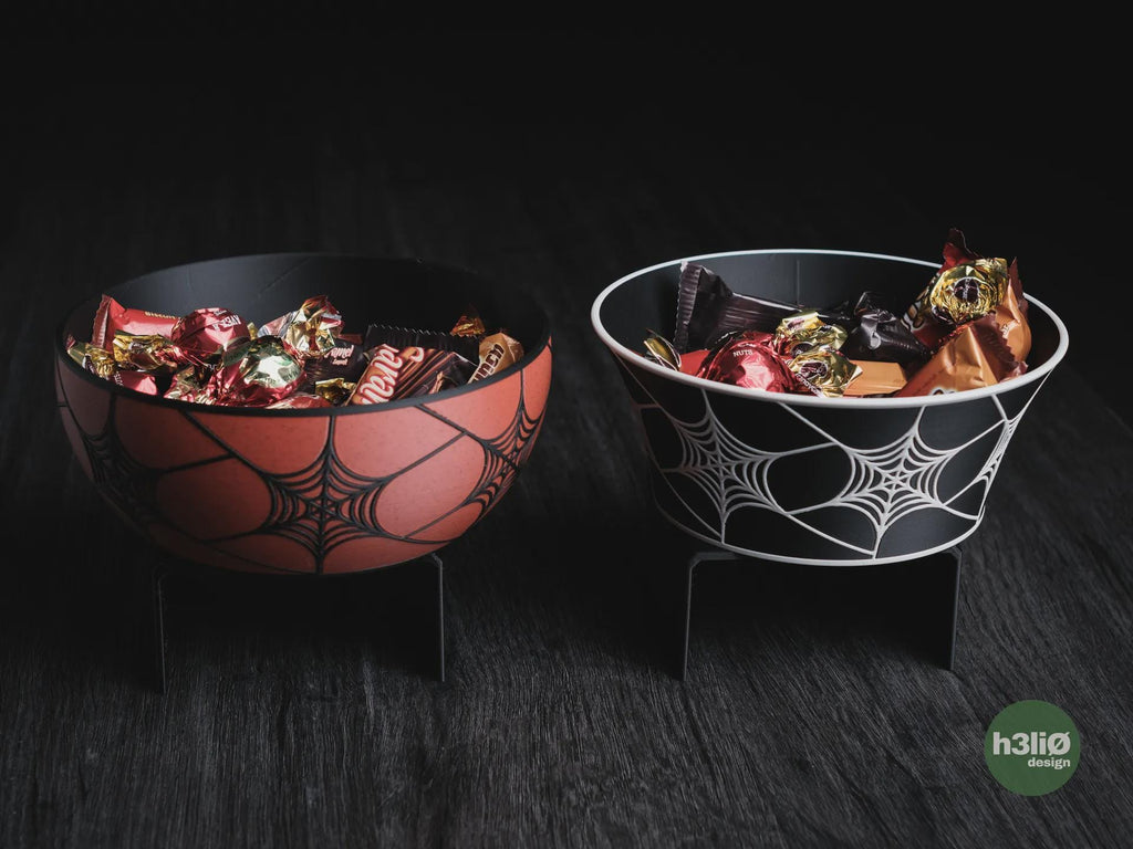 Halloween Geometric Bowl, 3D printed in PLA, view 2 of 12