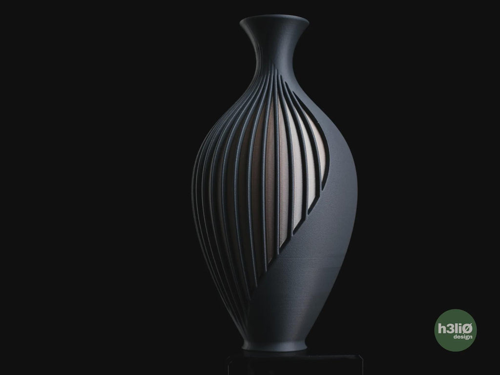 Wisp Geometric Vase, 3D printed in PLA, view 10 of 14