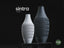 Sintra Geometric Vase, 3D printed in PLA
