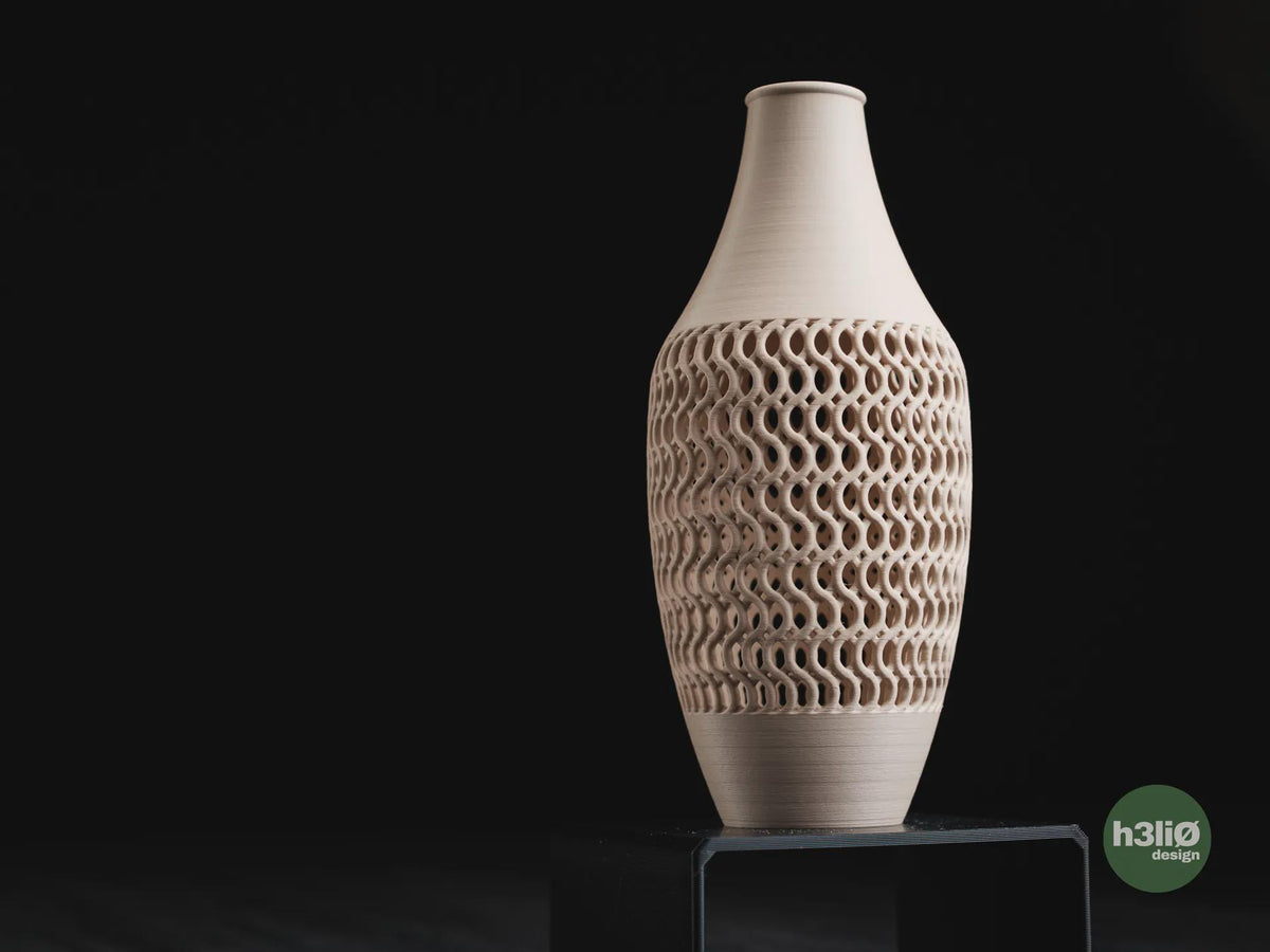Mafra Geometric Vase, 3D printed in PLA, view 8 of 12