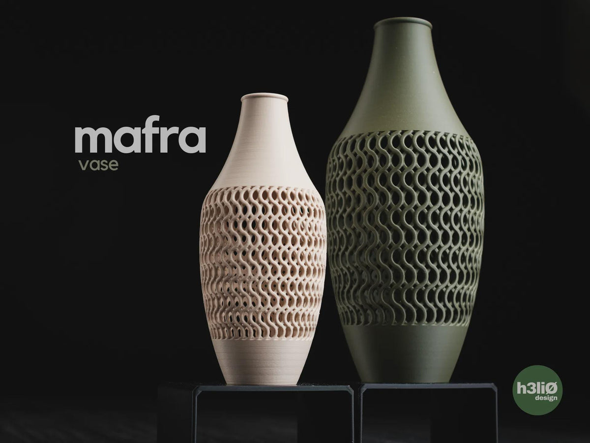 Mafra Geometric Vase, 3D printed in PLA Main image