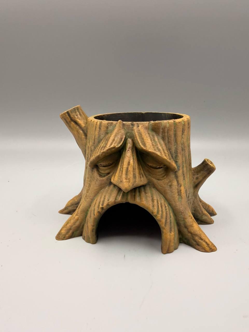 Deku Tree Cave Planter, 3D printed in PLA, view 3 of 9