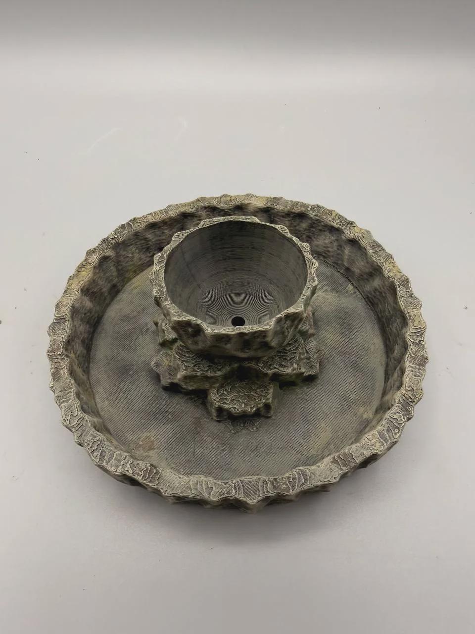 Water Bowl Planter, 3D printed in PETG, view 3 of 6
