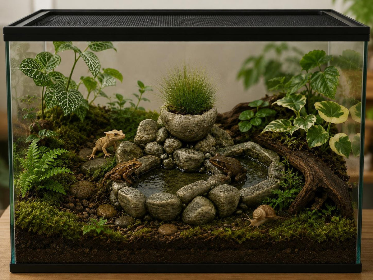 Stone Oasis Water Dish Planter, 3D printed in PETG, view 2 of 8