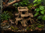 Root Platform Cave, 3D printed in PETG, for reptiles, amphibians and fish