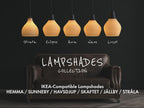 Wabi-Sabi Pendant Lampshade for IKEA, 3D printed in PLA, view 2 of 14