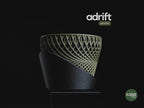 Adrift Geometric Planter, 3D printed in PLA