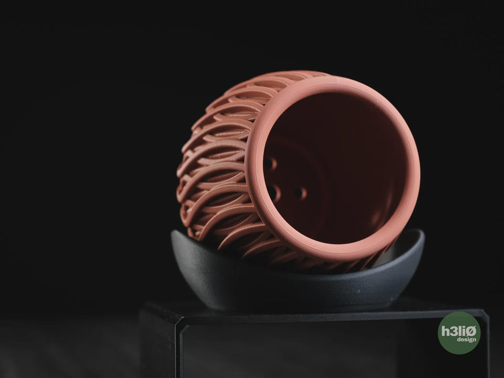 Alvao Geometric Planter, 3D printed in PLA, view 14 of 14