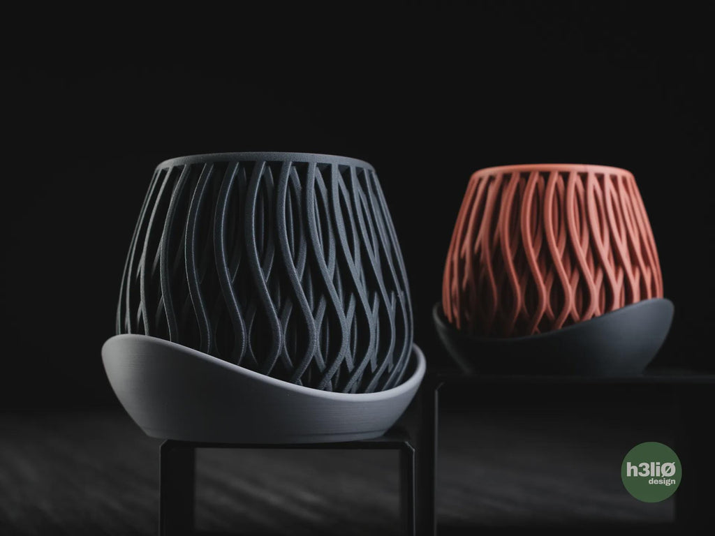 Alvao Geometric Planter, 3D printed in PLA, view 12 of 14