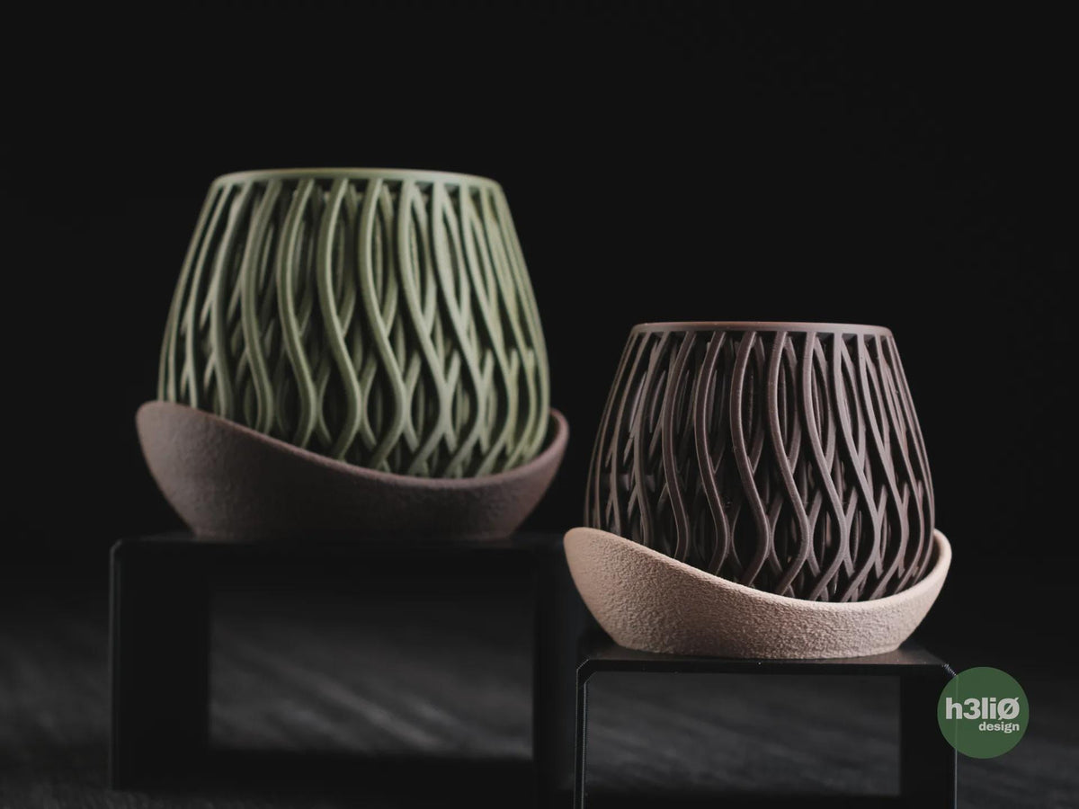 Alvao Orchid Planter, 3D printed in PLA, view 3 of 12