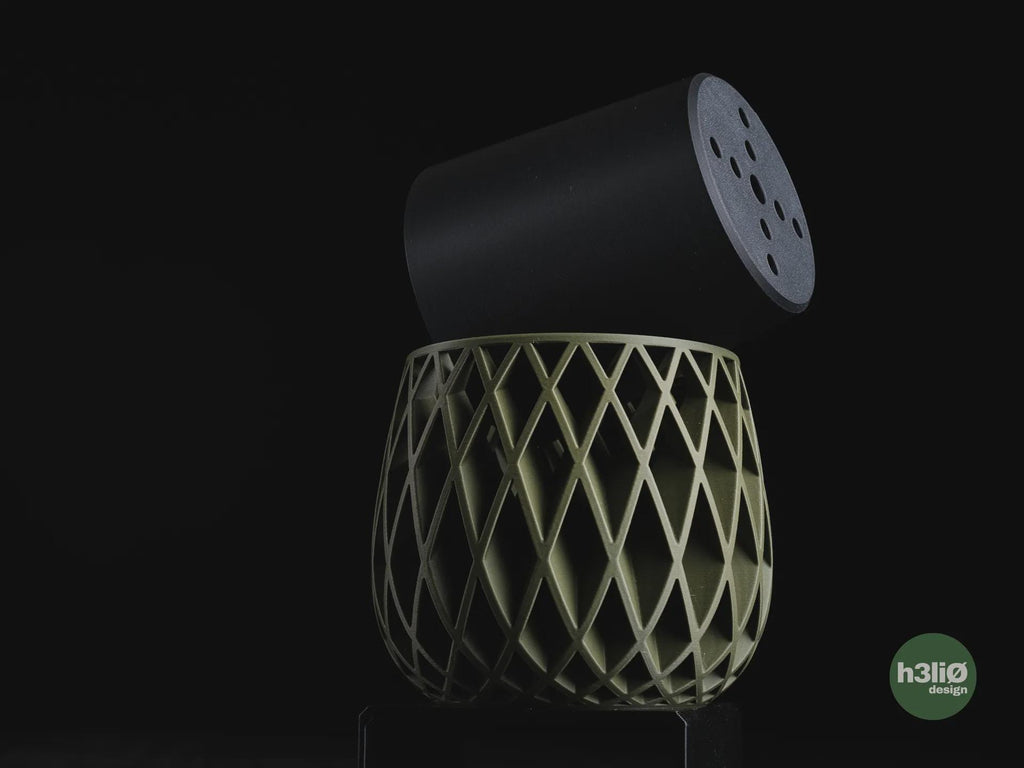 Beja Geometric Planter, 3D printed in PLA, view 4 of 16