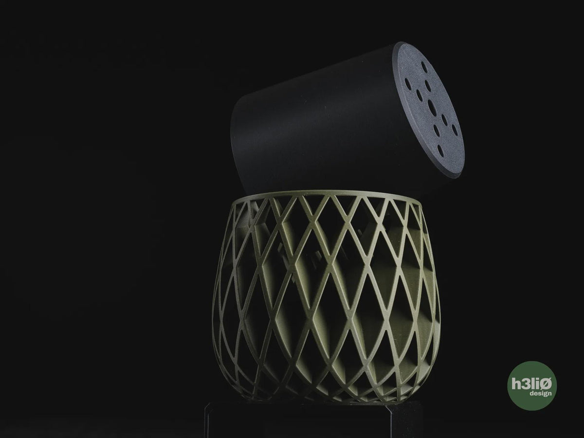 Beja Geometric Planter, 3D printed in PLA, view 4 of 16