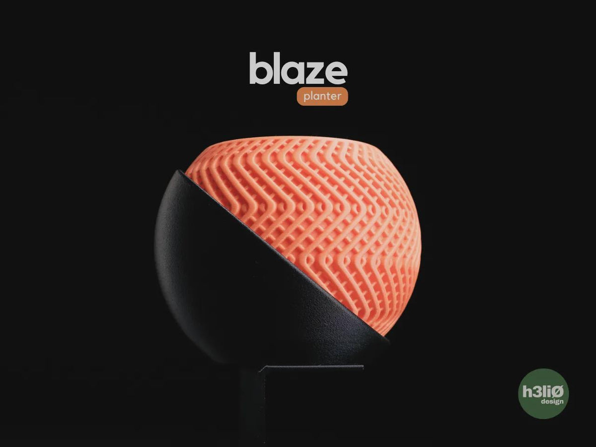 Blaze Geometric Planter, 3D printed in PLA Main image