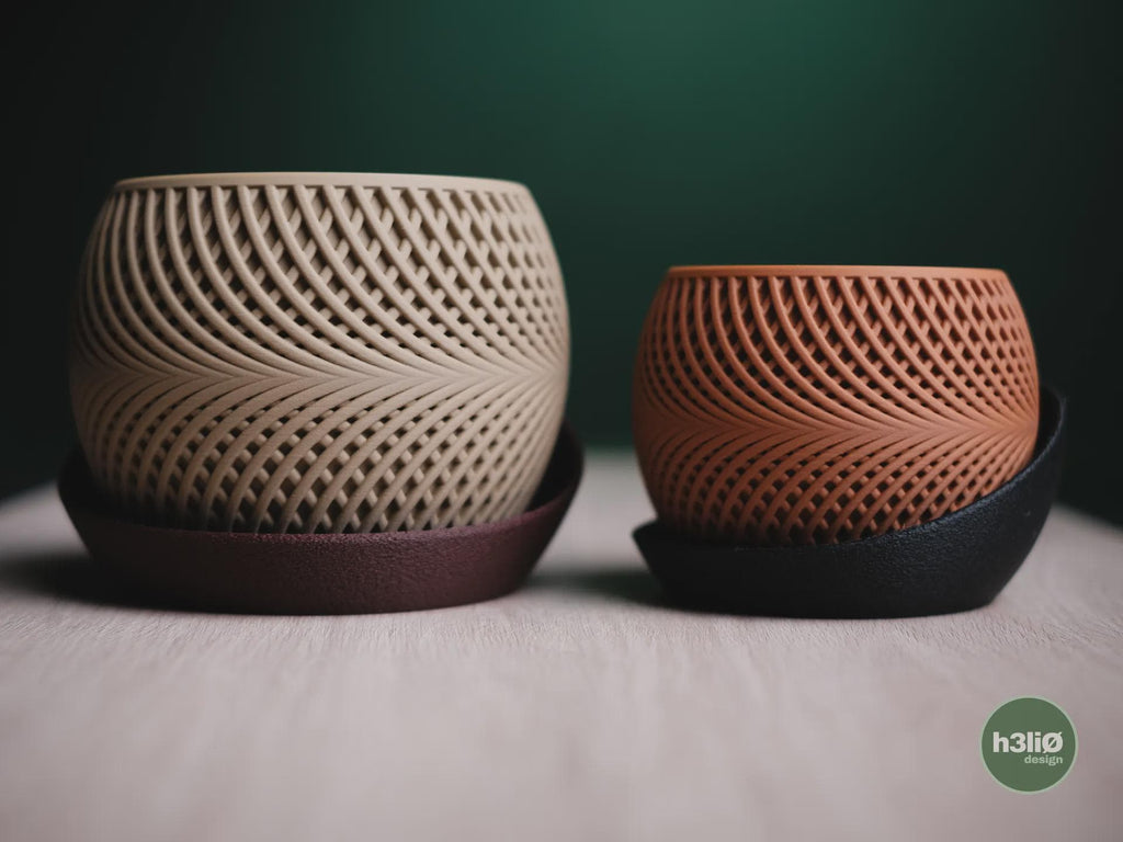 Drift Geometric Planter, 3D printed in PLA, view 5 of 11