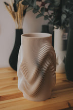 Fjord Wave Flower Vase, 3D printed in PLA, view 10 of 15
