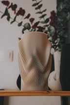 Fjord Wave Flower Vase, 3D printed in PLA, view 12 of 15